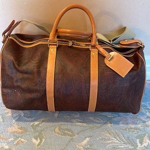ETRO Paisley Duffle Bag - Lock and 2 Keys Included - Made in Milano, Italia